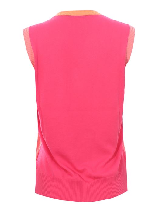 Gilet intarsio in cotone LA FILERIA | 5920114054328